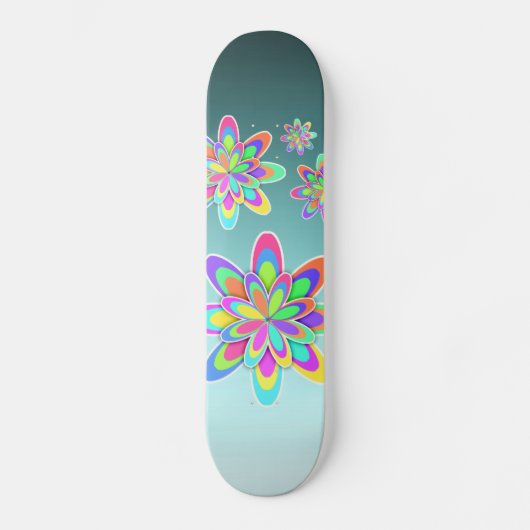 Groovy Flowers Skateboard (Voorkant)