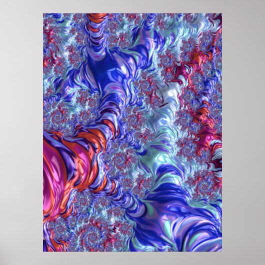 Groovy Fractal Poster (Voorkant)