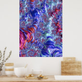 Groovy Fractal Poster (Keuken)