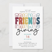 Groovy Friendsgiving Kaart (Voorkant)