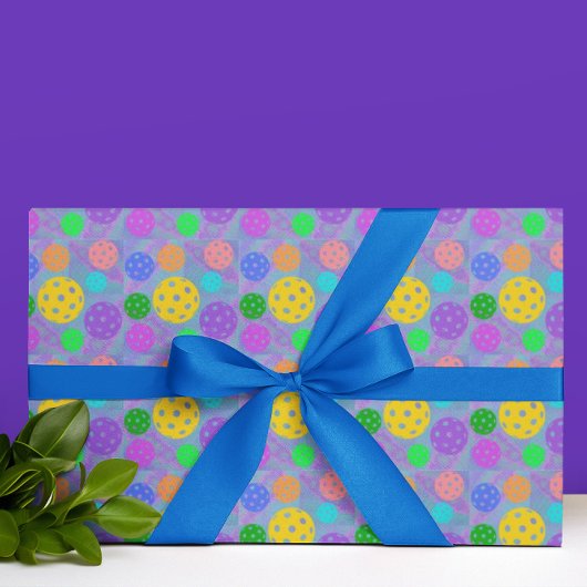 Groovy Fun Pickleball Pop Art Wrapping Paper Cadeaupapier