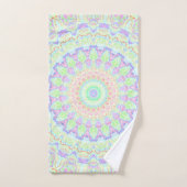 Groovy Funky Boho Hippie Rainbow Abstract Mandala Bad Handdoek (Handdoek)