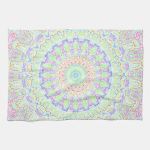 Groovy Funky Boho Hippie Rainbow Abstract Mandala Theedoek
