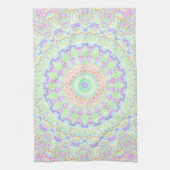 Groovy Funky Boho Hippie Rainbow Abstract Mandala Theedoek (Verticaal)