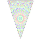 Groovy Funky Boho Hippie Rainbow Abstract Mandala Vlaggetjes (Derde vlag)