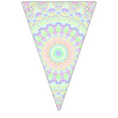 Groovy Funky Boho Hippie Rainbow Abstract Mandala Vlaggetjes (Eerste vlag)