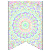 Groovy Funky Boho Hippie Rainbow Abstract Mandala Vlaggetjes (Derde vlag)