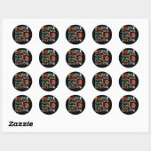 Groovy Funny Ik heb meer dan vier vragen Passo Ronde Sticker (Vel)