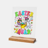 Groovy Funny Rabbit Egg Chick Easter Squad Day Men (Angle)