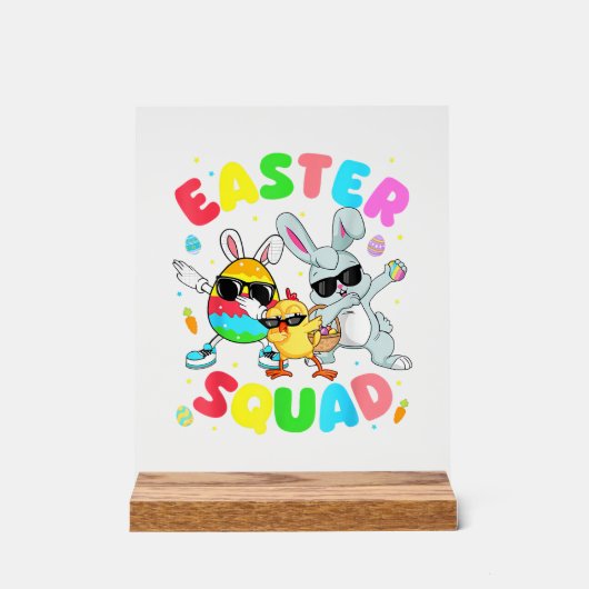 Groovy Funny Rabbit Egg Chick Easter Squad Day Men (Recto)