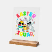 Groovy Funny Rabbit Egg Chick Easter Squad Day Men (Angle)