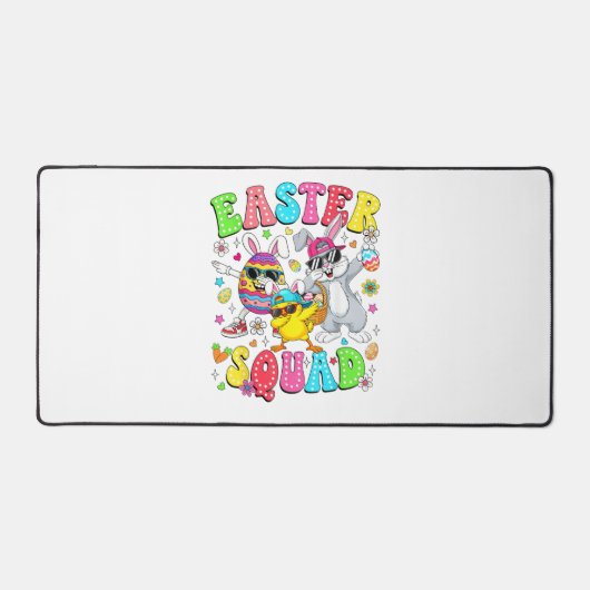 Groovy Funny Rabbit Egg Chick Easter Squad Day Men (Recto)