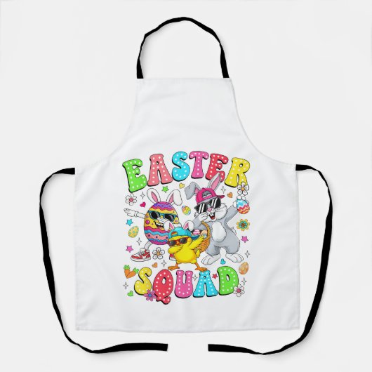 Groovy Funny Rabbit Egg Chick Easter Squad Day Men Schort (Voorkant)