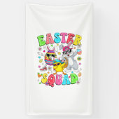 Groovy Funny Rabbit Egg Chick Easter Squad Day Men Spandoek (Verticaal)