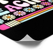 Groovy Future Teacher Student Graduation Teacher I Poster (Hoek)