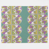 Groovy Garden Fleece Deken (Voorkant (Horizontaal))