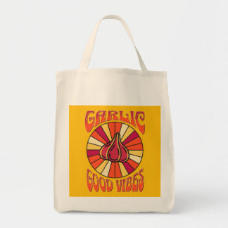 Groovy Garlic Good Vibes herbruikbare tas