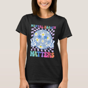 Groovy Geestelijke Gezondheidsproblemen Bloem Auti T-shirt