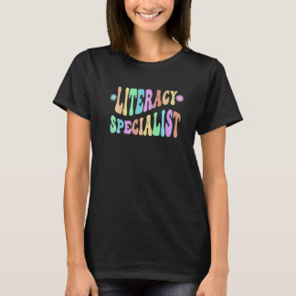 Groovy geletterdheid specialist kinder school lera t-shirt