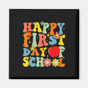 Groovy Gelukkige Eerste Dag Van School Terug Naar Magneet