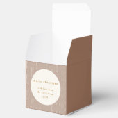 Groovy geometrische lijnen aangepaste kerst Bedankdoosjes (Geopend)