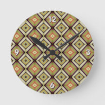 Groovy Geometrische Warme Tinten