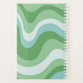 Groovy gepersonaliseerde groene retro Schattigee d Planner (Achterkant)