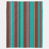 Groovy gestreepte  retro strepen fleece deken (Voorkant)