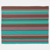 Groovy gestreepte  retro strepen fleece deken (Voorkant (Horizontaal))