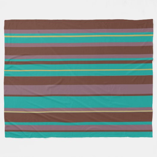 Groovy gestreepte  retro strepen fleece deken (Voorkant (Horizontaal))