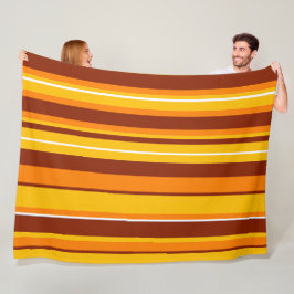 Groovy gestreepte  retro strepen fleece deken