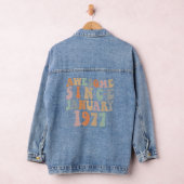 Groovy Geweldige sinds januari 1977 46e verjaardag Denim Jacket (Hangar)
