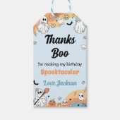 Groovy Ghost Boo Verjaardagsfeestje Bedankt Label Cadeaulabel (Voorkant)