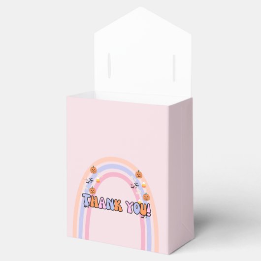 Groovy Ghost Halloween gunstboxen Bedankdoosjes (Geopend)