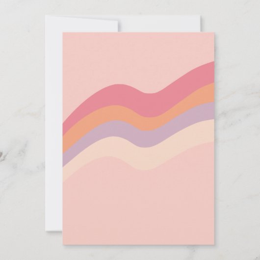 groovy Ghost retro Halloween Birthday Uitnodiging (Achterkant)