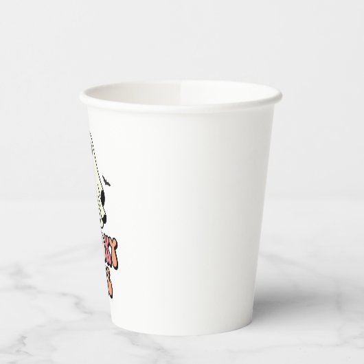 groovy Ghost retro Halloween Spooky One Birthday Papieren Bekers (Links)