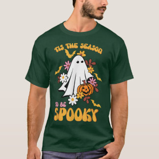 Groovy Ghost Spooky Seizoen Dit is het seizoen dat T-shirt