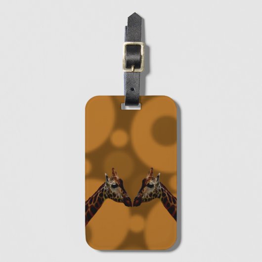 Groovy Giraffe A Go, Bagagelabel (Voorkant (verticaal))