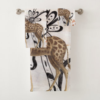 Groovy Giraffe Bad Handdoek
