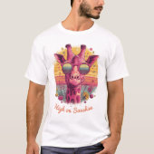 Groovy Giraffe | Retro Sunshine Vibes Men T-shirt (Voorkant)