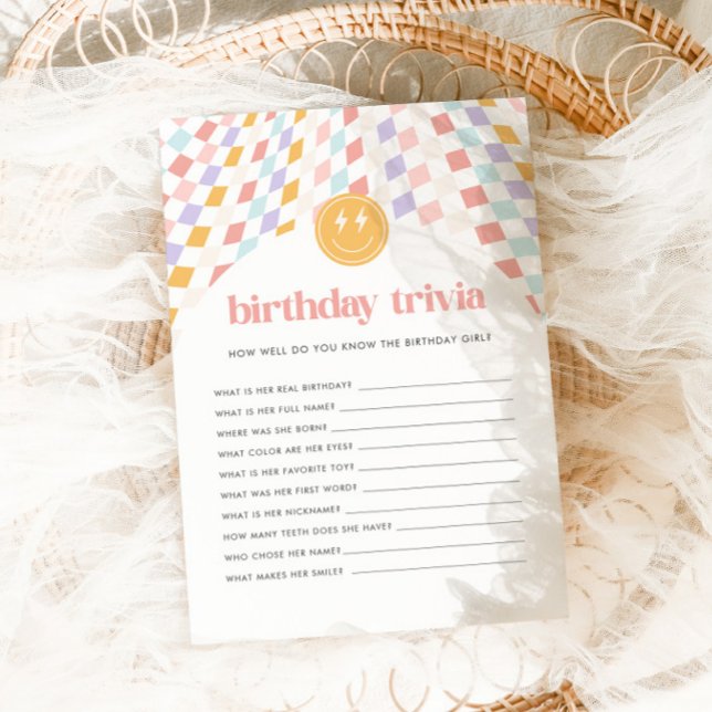 Groovy Girl's Birthday Trivia-spel (Creator heeft geüpload)