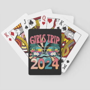 Groovy Girls Trip 2024 Weekend Zomer Strand Pokerkaarten