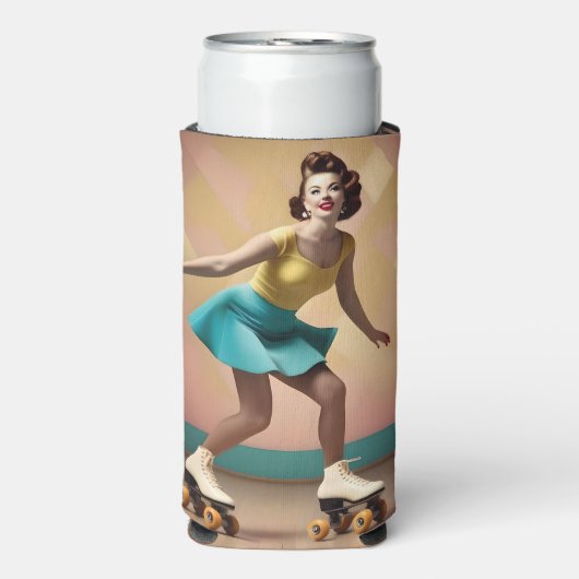 Groovy Glide: Retro ritmes op Schaatsen wielen (Seltzer Voorkant)