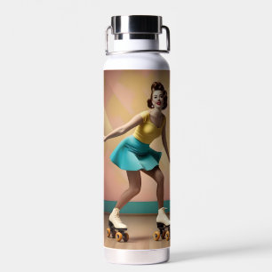 Groovy Glide: Retro ritmes op Schaatsen wielen Waterfles