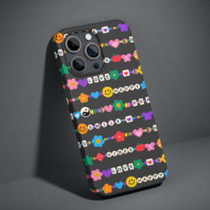 Groovy Goede Vibes Liefde Glimlach Retro Kralen iPhone 13 Pro Max Hoesje