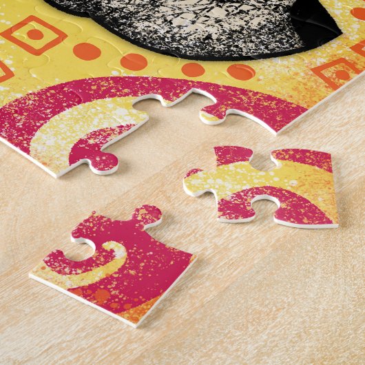 Groovy Good Dog Jigzaag Puzzle Legpuzzel (Zijkant)