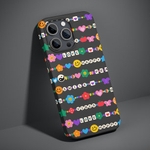 Groovy Good Vibes Liefde Glimlach Retro Kralen iPhone 13 Pro Max Hoesje