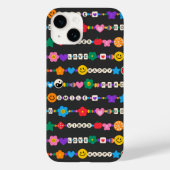 Groovy Good Vibes Love Smile Retro Beads Case-Mate iPhone Case (Achterkant)