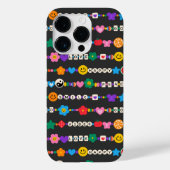 Groovy Good Vibes Love Smile Retro Beads Case-Mate iPhone Case (Achterkant)