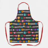 Groovy Good Vibes Love Smile Retro Beads Schort (Voorkant)